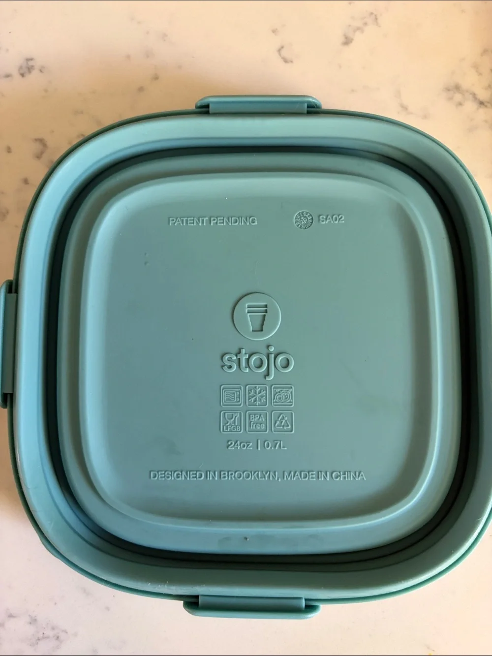 Stojo Collapsible Food Containers (3) - Teal